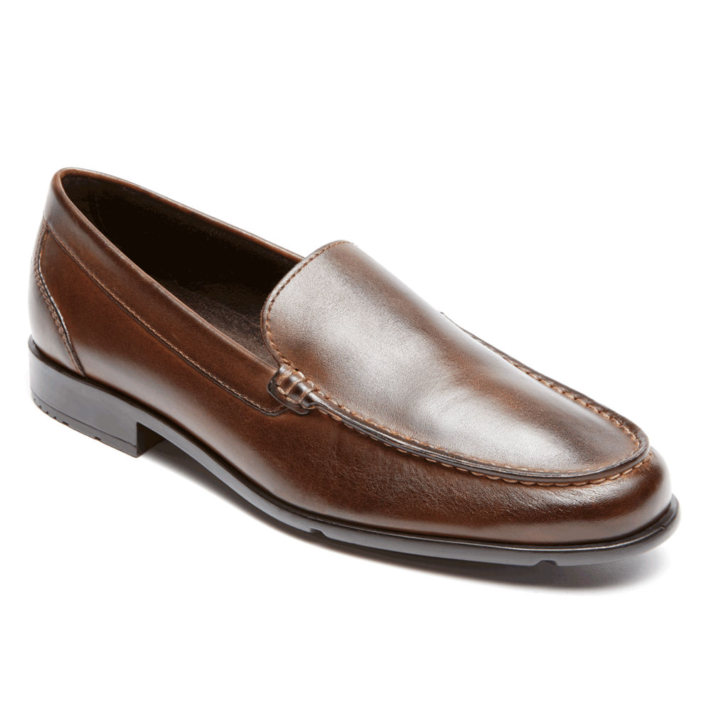 Rockport Singapore Mens Loafers - Classic Venetian Dark Brown - KR1842963